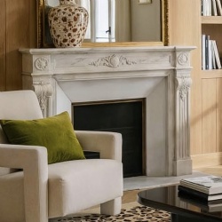 Marble fireplace mantel consultant for home designer