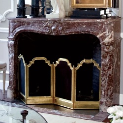 Marble mantels that add grandeur to their surrounding spaces