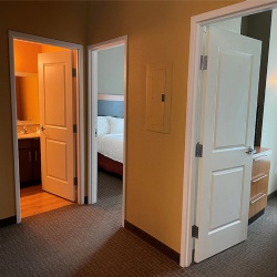 Molded Facing Wood Door for Hotel Bedroom and Bathroom