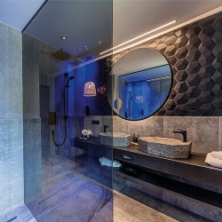 Non-Porous Hospitality Stone for Hotel Wet Rooms