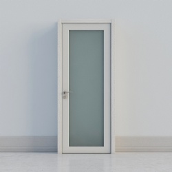 One Lite Frosted Glass Shaker Door