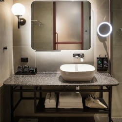 Precast Terrazzo Vanity Top for Guest Bathroom Hospitality Fitout