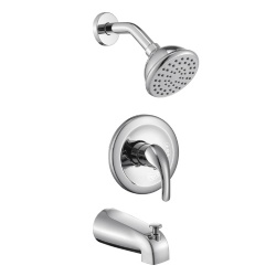 Shower faucet trim kit combo with valved included