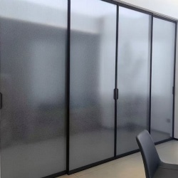 Sliding Glass Bedroom Door Space Saving Solution and Style Idea