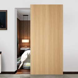 Sliding Wood Barn Door with Concealed Hardware