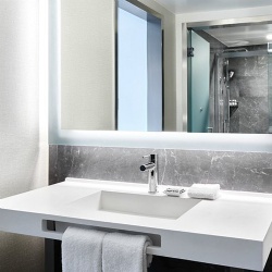 Solid Surface Bathroom Vanities for AC by Marriott Hotel