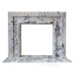The Manhattan Calacatta Viola Marble Fireplace Surround