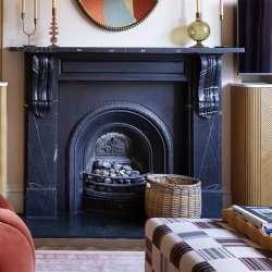 Victorian period marble fireplace mantel reproduction with classic proportion