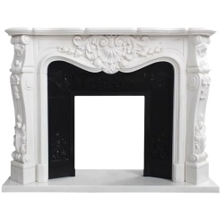 Villa Marble Fireplace Mantel Surround Kit