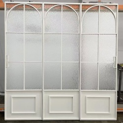 Vintage Retro Style Aluminum Glass Door