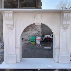 White Marble Fireplace Mantels
