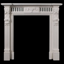 Wyoming marble chimneypiece English Fireplace