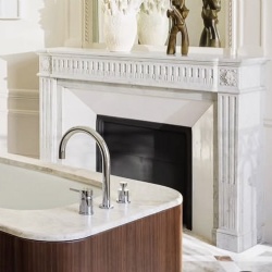 antique style marble fireplace mantel reproduction