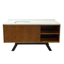 bathroom vanity base with stone countertop