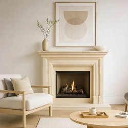 carved marble fireplace mantel