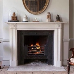 classic marble fireplace surround