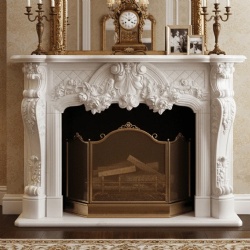custom design marble fireplace mantel expert craftmanship