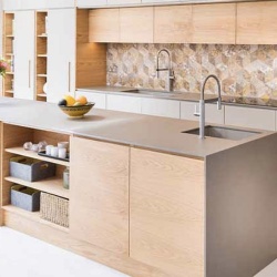 custom designed panel kitchen cabinetry
