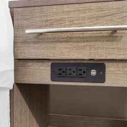 furniture with electrical outlet