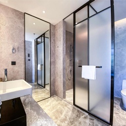 glass and mirror design supply for hotel bathroom