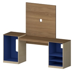 hotel guestroom desk and media panel combo supplier