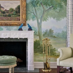 marble fireplace mantel with CAD design support