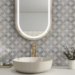 marble mosaic tiles for bathroom wall covering