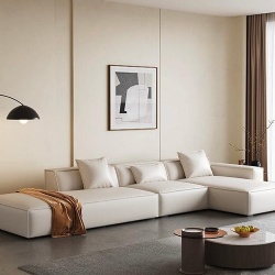 minimalist low profile sectional sofa