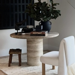 modern travertine furniture table