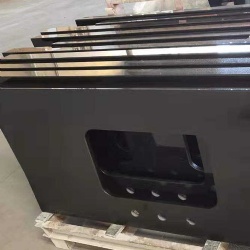 nero black granite bathroom countertop with sink cutout customizable size