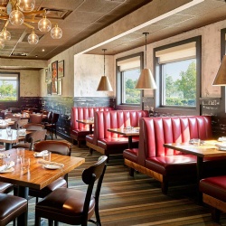 restaurant booth for bar and grill interior