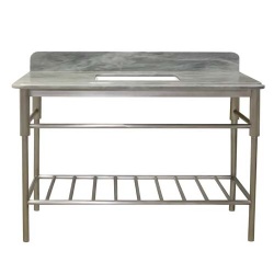 single sink vanity base with marble stone top