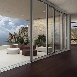 soft close telescopic linkage sliding glass door