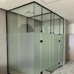 soundproof glass bathroom partition