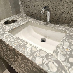 terrazzo vanity top with undermount sink hotel specification