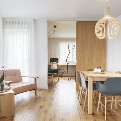 wooden sliding door system